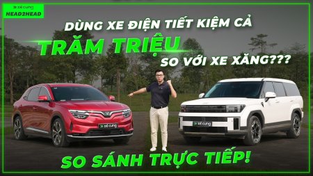Head2head Vinfast VF8 và Santa Fe: Lựa chọn xe điện tiết kiệm cả TRĂM TRIỆU so với xe xăng?
