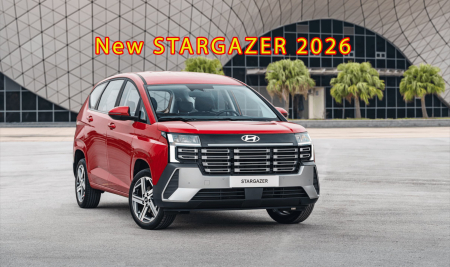 Hyundai Stargazer 2026 ra mắt Việt Nam: Giá từ 569 triệu đồng, ngoại hình lai SUV, màn hình kép 10,25 inch, trang bị SmartSense